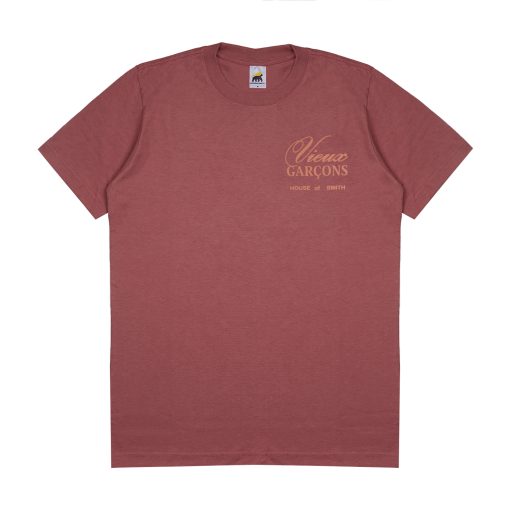 House of Smith Kaos Pria Lengan Pendek - Vieux Garcons Tshirt Dk Pink - T Shirt - Image 2