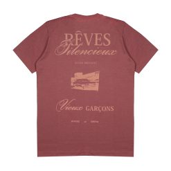 House of Smith Kaos Pria Lengan Pendek - Vieux Garcons Tshirt Dk Pink - T Shirt