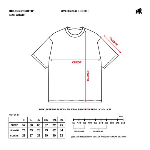 House of Smith Kaos Oversize Pria - Chromiq Heavyweight Oversized Tshirt Dusty Pink - Oversize T Shirt - Image 4