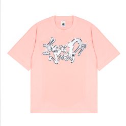 House of Smith Kaos Oversize Pria - Chromiq Heavyweight Oversized Tshirt Dusty Pink - Oversize T Shirt