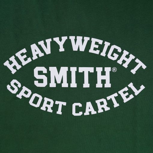 House of Smith Kaos Oversize Pria - Smith Heavyweight Badge Typeface Green Oversized - Oversize T Shirt - Image 2