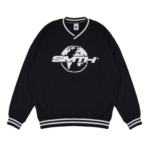 House of Smith Sweater Crewneck Oversize Pria - Vordens Crewneck Black