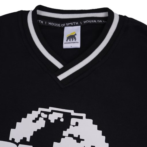 House of Smith Sweater Crewneck Oversize Pria - Vordens Crewneck Black - Image 2