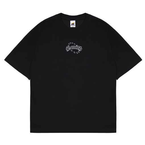House of Smith Kaos Oversize Pria - Starcircle Heavyweight Oversized Tshirt Black - Oversize T Shirt - Image 2
