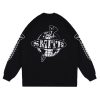 House of Smith Kaos Pria Oversize Lengan Panjang - Screwed Long Sleeve Oversized Black - T Shirt Long Sleeve Oversize