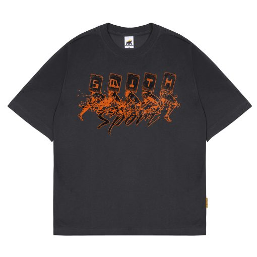 House of Smith Kaos Oversize Pria - Kinetic Heavyweight Oversized Tshirt Dk Grey - Oversize T Shirt
