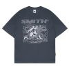 House of Smith Kaos Oversize Pria - Wirepace Heavyweight Oversized Tshirt Grey - Oversize T Shirt