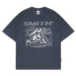 House of Smith Kaos Oversize Pria - Wirepace Heavyweight Oversized Tshirt Grey - Oversize T Shirt