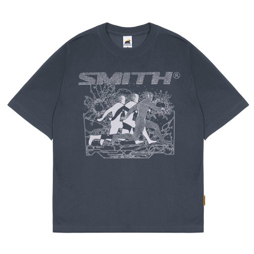 House of Smith Kaos Oversize Pria - Wirepace Heavyweight Oversized Tshirt Grey - Oversize T Shirt