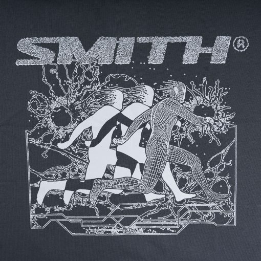 House of Smith Kaos Oversize Pria - Wirepace Heavyweight Oversized Tshirt Grey - Oversize T Shirt - Image 2