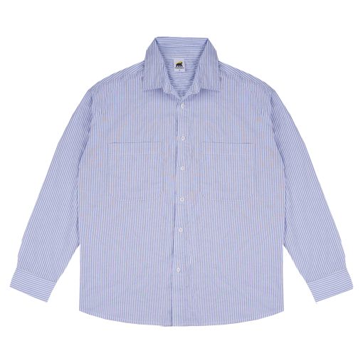 House of Smith Kemeja Pria - Up Stripe Oversized Shirt - Oversize Long Shirts
