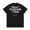 House of Smith Kaos Pria Lengan Pendek - Nice Attitude Tshirt Black - T Shirt
