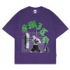 House of Smith Kaos Oversize Pria - Boxcage Heavyweight Oversized Tshirt Purple - Oversize T Shirt