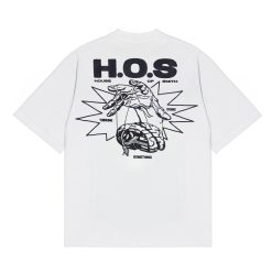 House of Smith Kaos Oversize Pria - Process Heavyweight Oversized Tshirt White - Oversize T Shirt