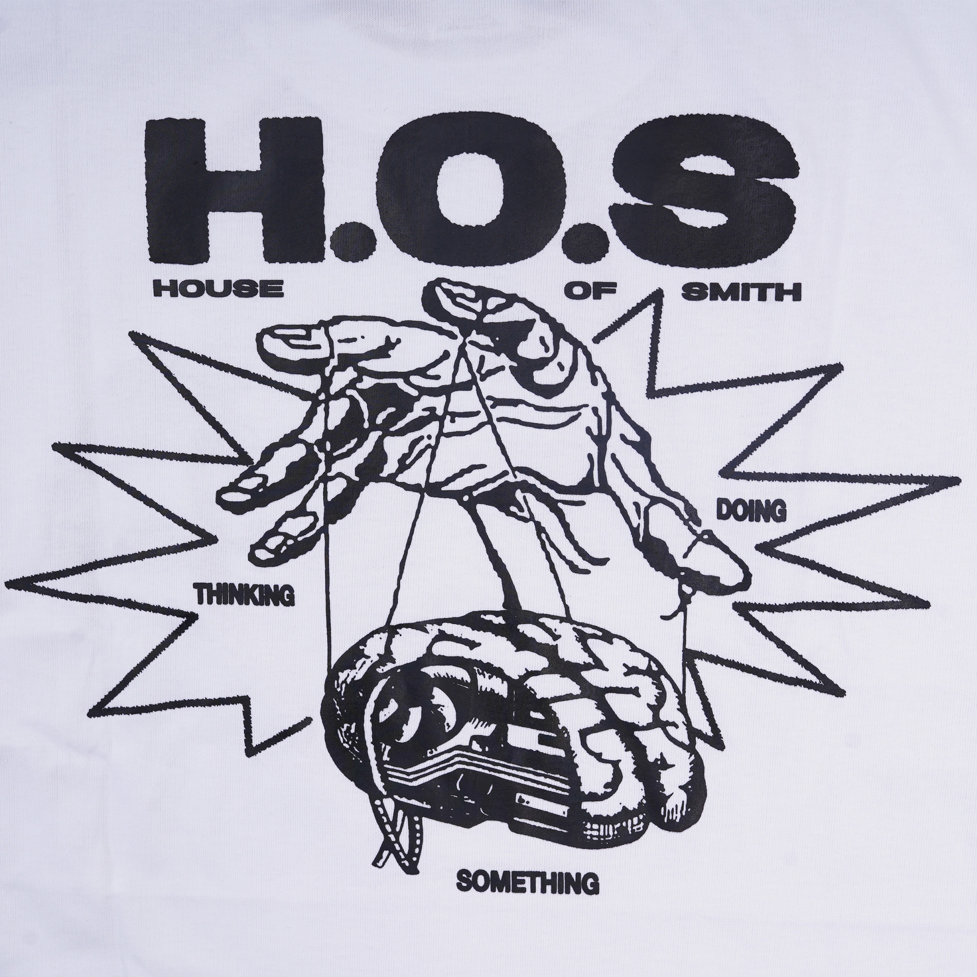 House of Smith Kaos Oversize Pria - Process Heavyweight Oversized Tshirt White - Oversize T Shirt - Image 3