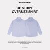 House of Smith Kemeja Pria - Up Stripe Oversized Shirt - Oversize Long Shirts