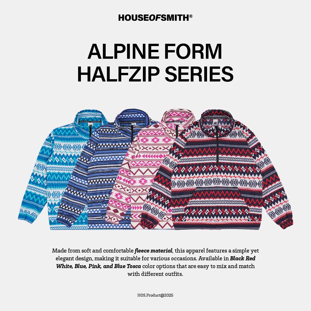 House of Smith Jaket Pria - Alpine Form Halfzip Polar - Half Zipper Jacket