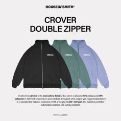 House of Smith Jaket Pria - Crover Double Zipper - Jacket