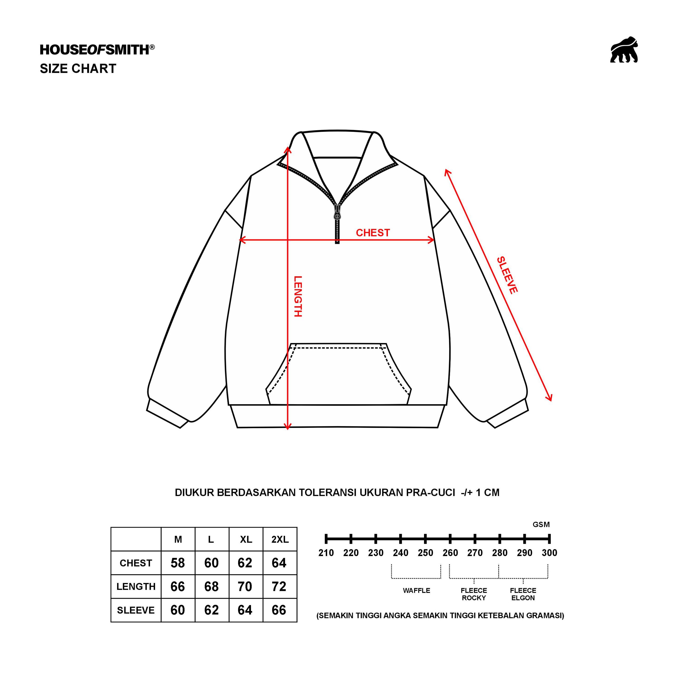 House of Smith Jaket Pria - Alpine Form Halfzip Polar - Half Zipper Jacket - Image 6