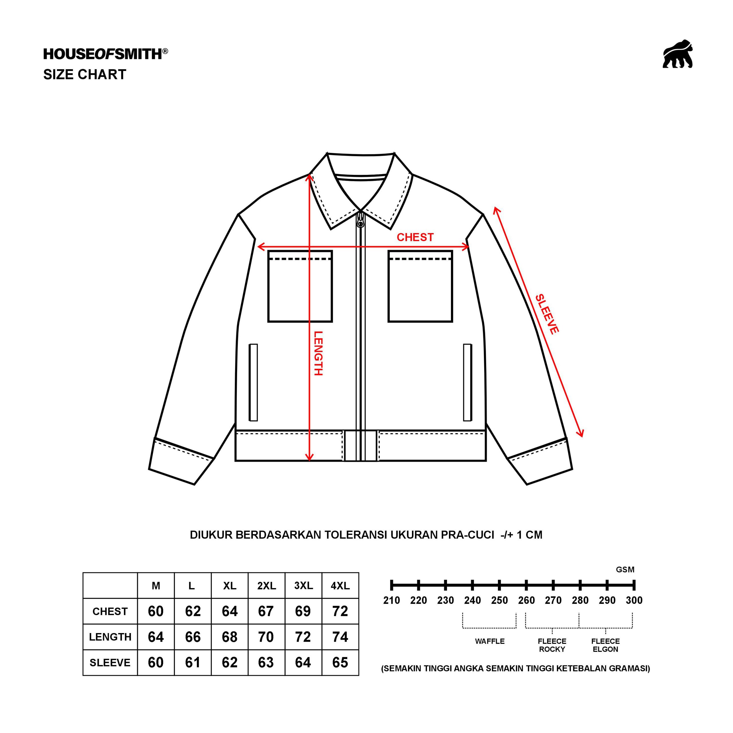 House of Smith Jaket Boxy Pria - Clover Boxy Cord Jacket Army #2 - Work Jacket - Image 7