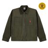 House of Smith Jaket Boxy Pria - Clover Boxy Cord Jacket Army #2 - Work Jacket