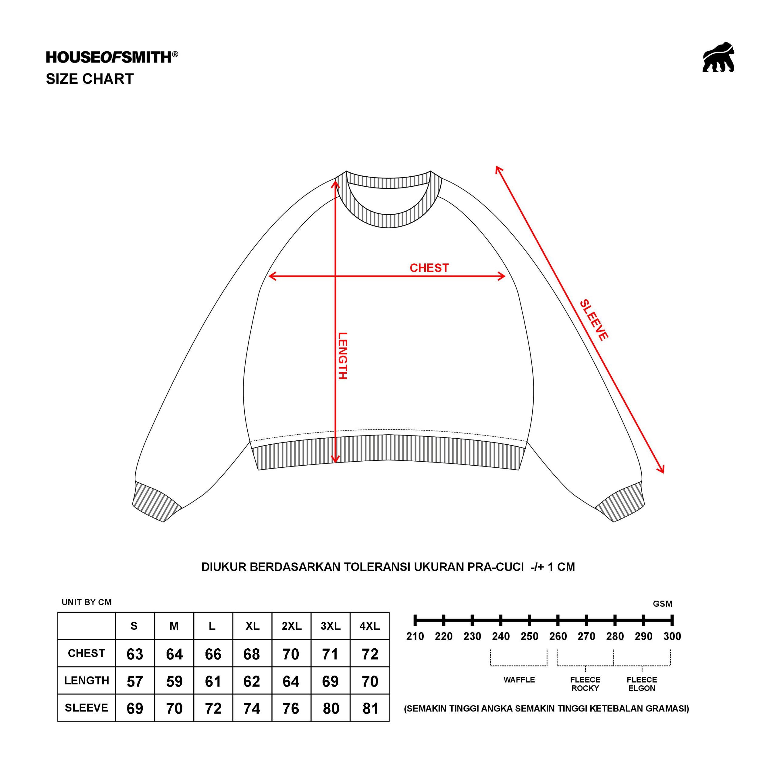 House of Smith Sweater Crewneck Boxy Pria - Hos Studio Waffle Knit Boxy Sweater - Image 6