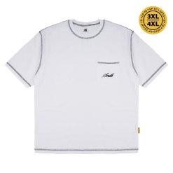 House of Smith Kaos Oversize Pria - Smith Pocket Oversized Tshirt White #2 - Oversize T Shirt