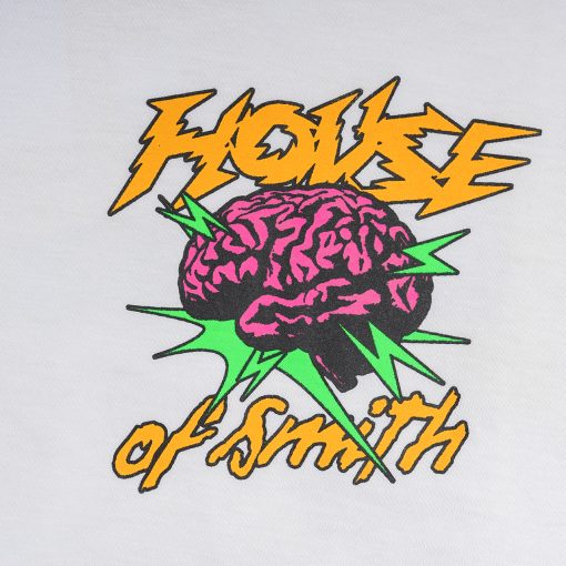 House of Smith Kaos Pria Lengan Pendek - Mind Game White #3 - T Shirt - Image 4