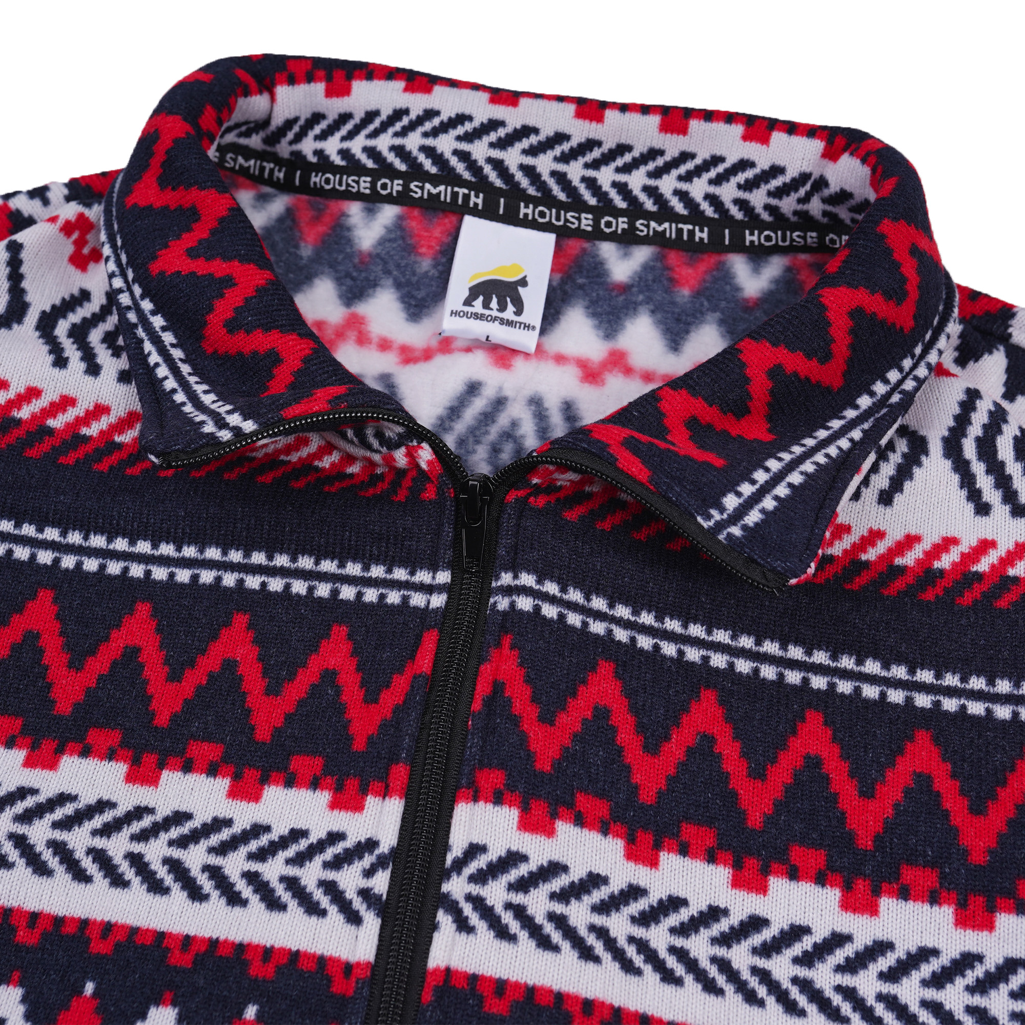 House of Smith Jaket Pria - Alpine Form Halfzip Polar - Half Zipper Jacket - Image 4