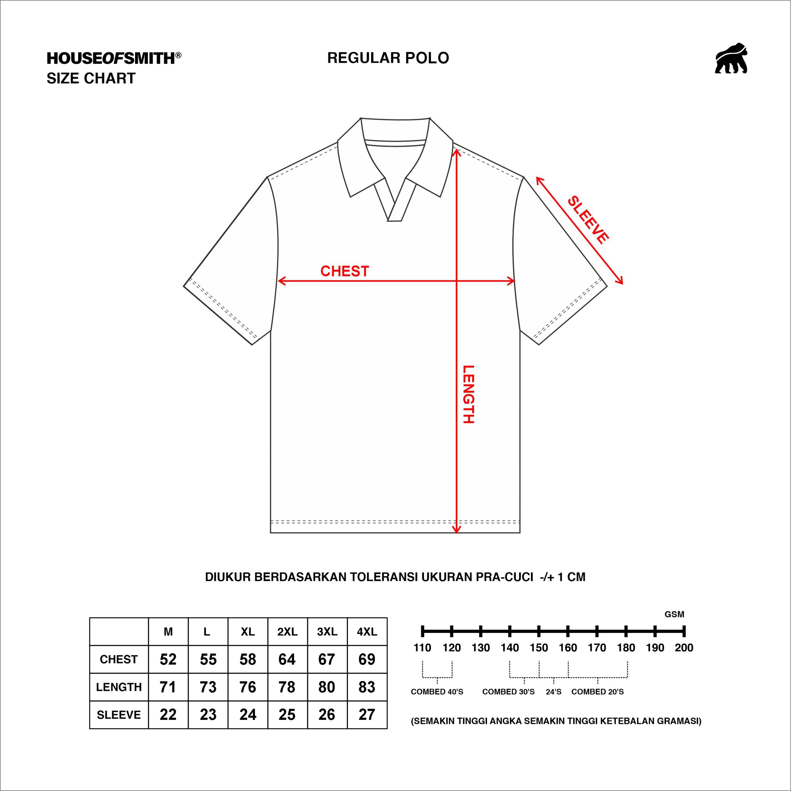 House of Smith Polo Shirt - Waffle - Kaos Polo Pria - Image 4