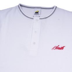 Alternative view of House of Smith Kaos Pria Lengan Panjang - Smith Long Sleeve Henley White - T Shirt Long Sleeve Henley