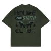 House of Smith Kaos Oversize Pria - Troops Oversized Tshirt Green - Oversize T Shirt