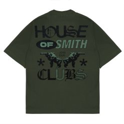 House of Smith Kaos Oversize Pria - Troops Oversized Tshirt Green - Oversize T Shirt