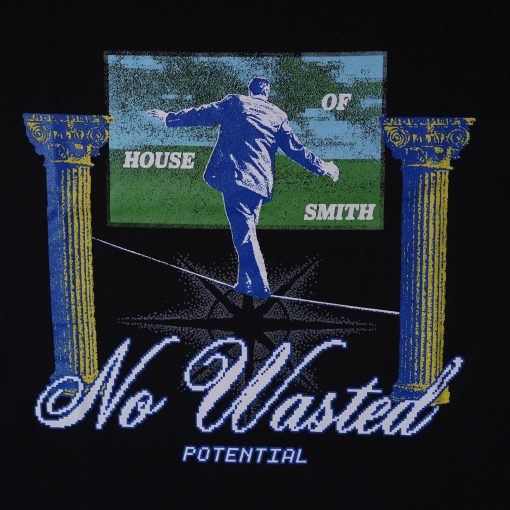 House of Smith Kaos Pria Lengan Pendek - No Wasted Tshirt Black - T Shirt - Image 2