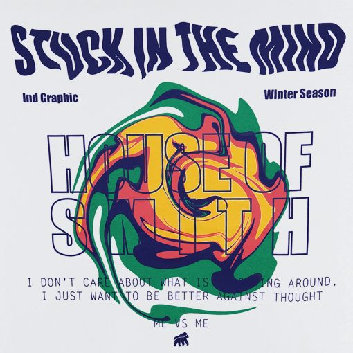 House of Smith Kaos Pria Lengan Pendek - Stuckmind #18 - T Shirt - Image 4