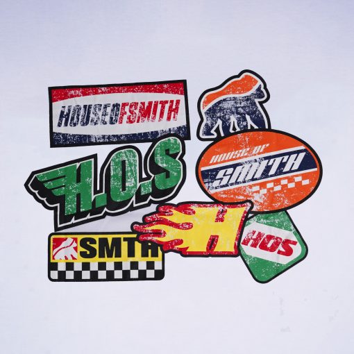 House of Smith Kaos Pria Lengan Pendek - Badge Tshirt White - T Shirt - Image 3