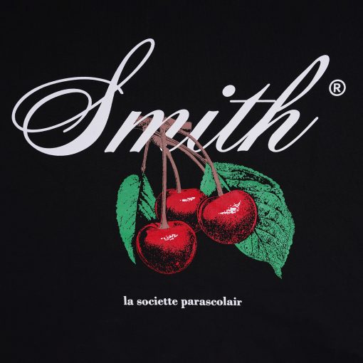 House of Smith Kaos Oversize Pria - Cherrys Heavyweight Oversized Tshirt Black - Oversize T Shirt - Image 3