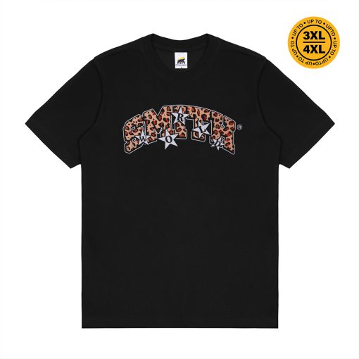 House of Smith Kaos Pria Lengan Pendek - Leopard Tshirt Black - T Shirt