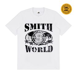 House of Smith Kaos Pria Lengan Pendek - Crust Tshirt White - T Shirt