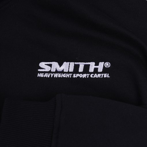 House of Smith Sweater Hoodie Oversize Pria - Double Sleeve Hoodie Black - Image 3