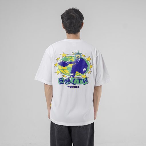 House of Smith Kaos Oversize Pria - Dweller Heavyweight Oversized Tshirt White - Oversize T Shirt - Image 5
