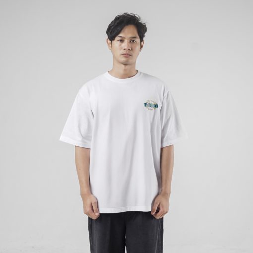 House of Smith Kaos Oversize Pria - Dweller Heavyweight Oversized Tshirt White - Oversize T Shirt - Image 6