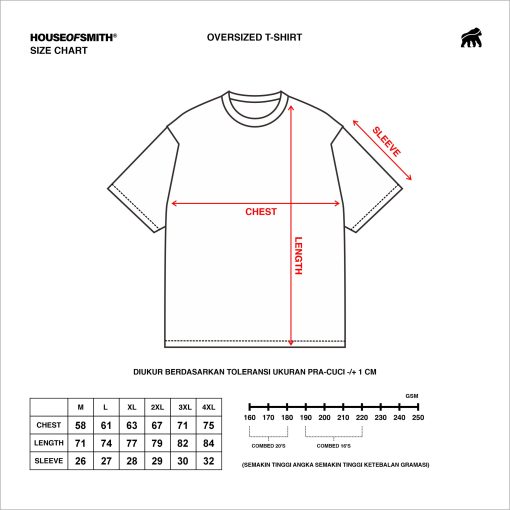 House of Smith Kaos Oversize Pria - Dweller Heavyweight Oversized Tshirt White - Oversize T Shirt - Image 7