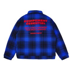 Alternative view of House of Smith Jaket Pria - Field Grid Work Jacket Blue - Work Jacket
