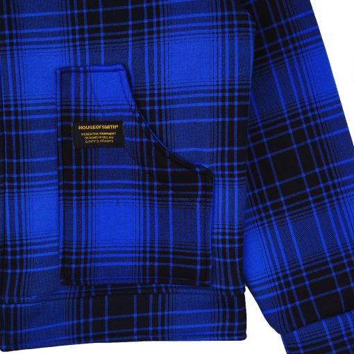 House of Smith Jaket Pria - Field Grid Work Jacket Blue - Work Jacket - Image 5