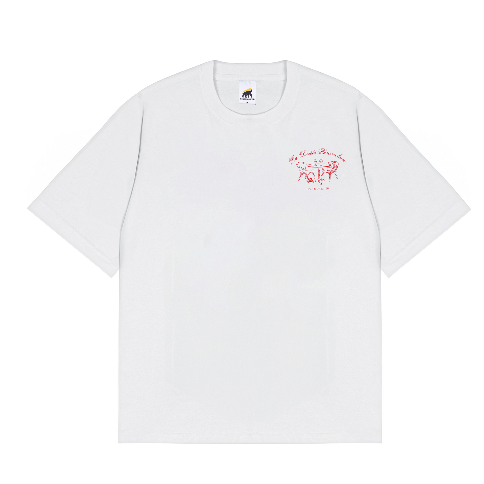 House of Smith Kaos Oversize Pria - Fenetre Oversized Tshirt White - Oversize T Shirt - Image 2