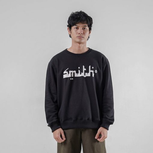 House of Smith Sweater Crewneck Pria - Frab Black Crewneck Regular - Image 3