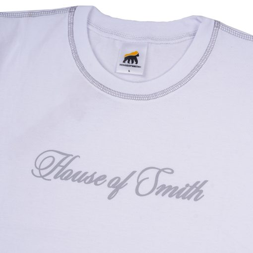 House of Smith Kaos Pria Lengan Pendek - Grey Edge Tee Regular Tshirt White - T Shirt - Image 2