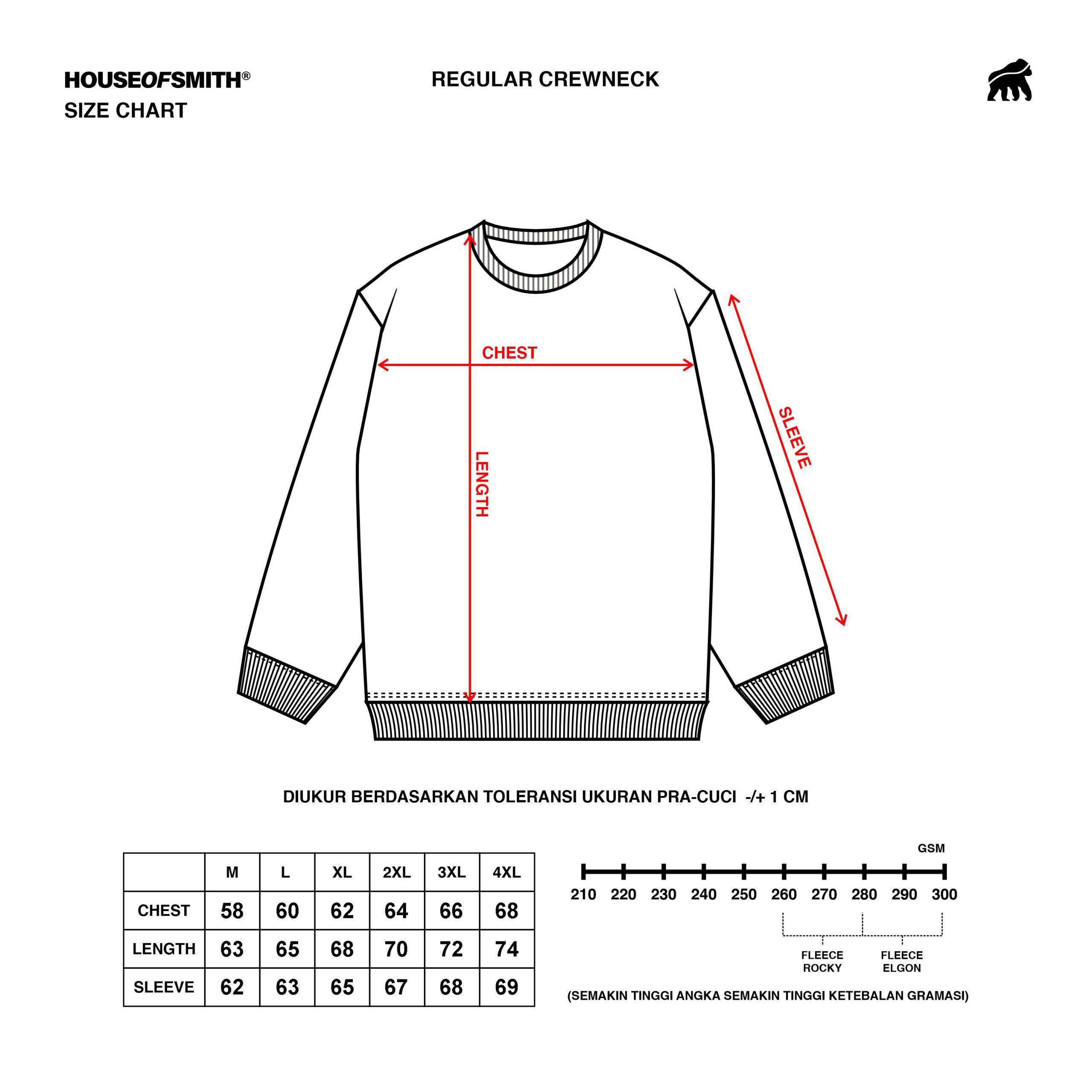 House of Smith Sweater Crewneck Pria - Grits Crewneck White - Image 5