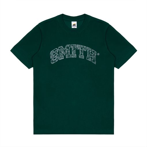 House of Smith Kaos Pria Lengan Pendek - Paisley Tshirt Green - T Shirt